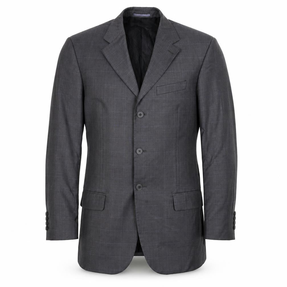 Next Mens Grey Check  Jacket Suit Jacket Size 38