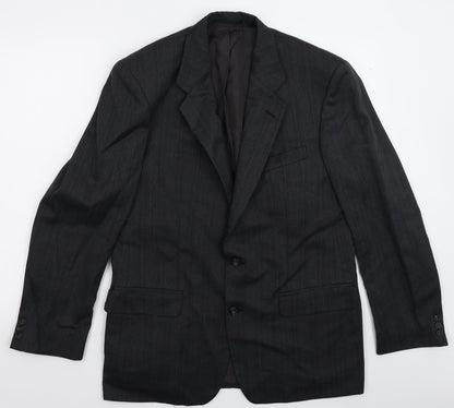 Mens UK Size 40 St Michael Regular Black Suit Jacket