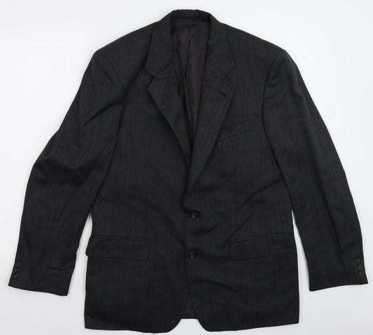 Mens UK Size 40 St Michael Regular Black Suit Jacket