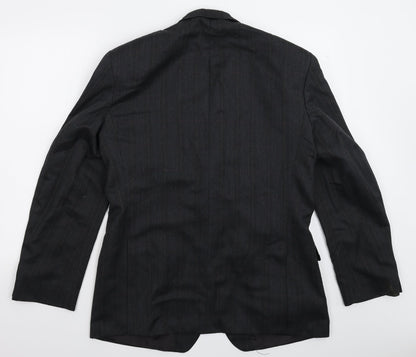 Mens UK Size 40 St Michael Regular Black Suit Jacket