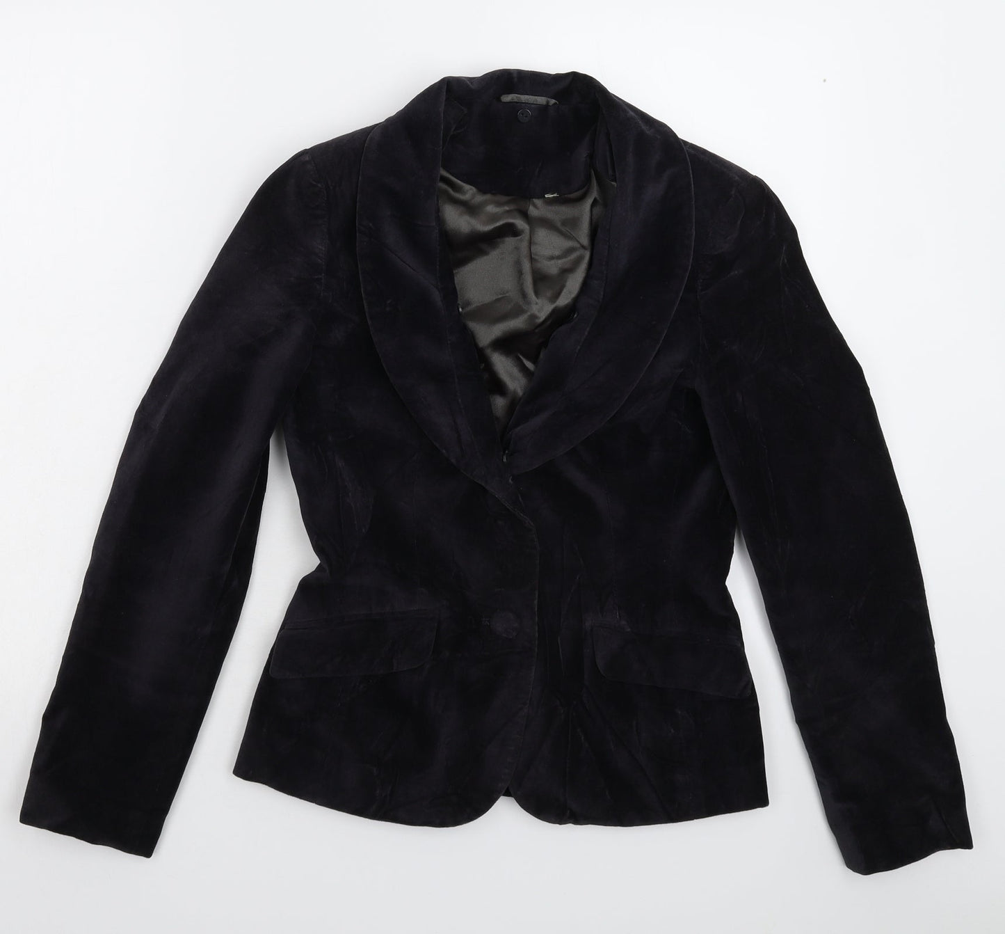 Womens UK Size 10 Preworn Regular Black Blazer