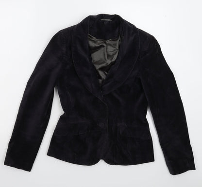 Womens UK Size 10 Preworn Regular Black Blazer