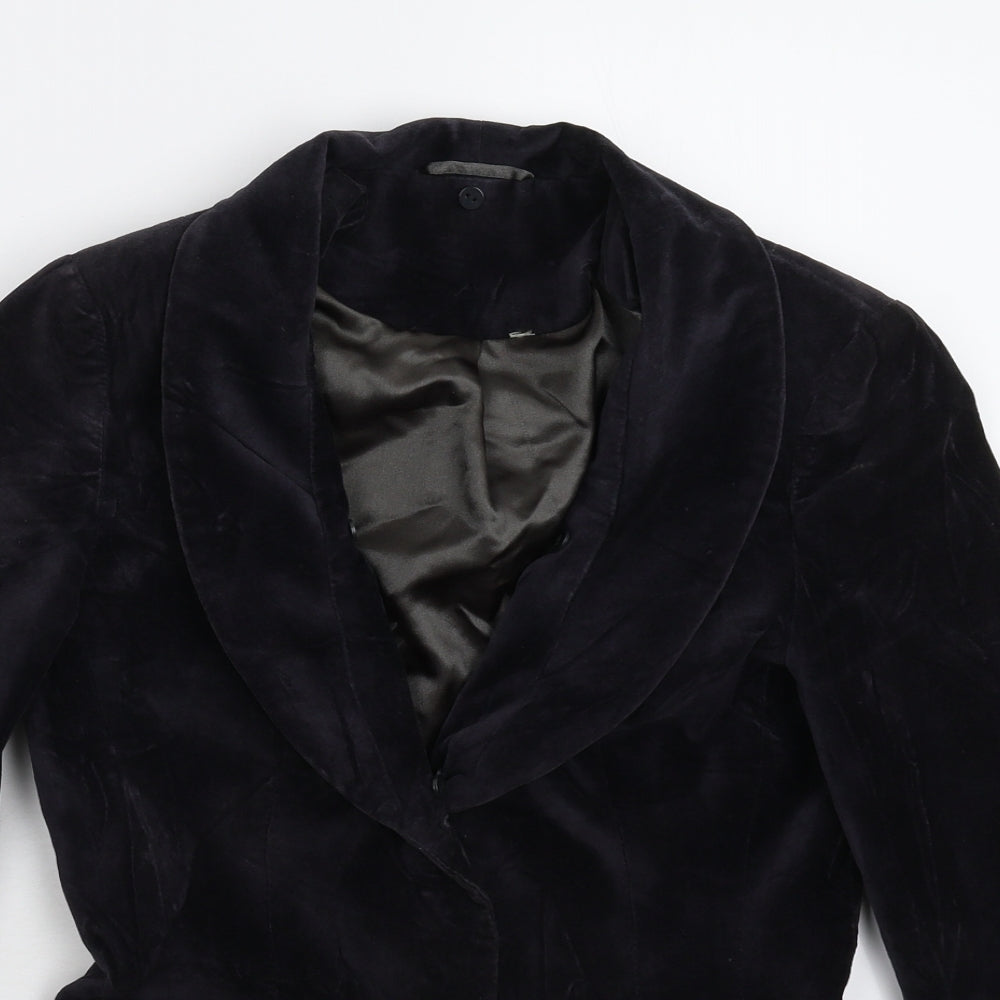 Womens UK Size 10 Preworn Regular Black Blazer