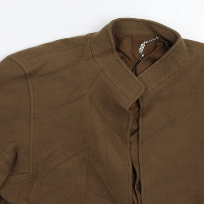 Basler Womens Brown Wool Blazer Jacket Size 10