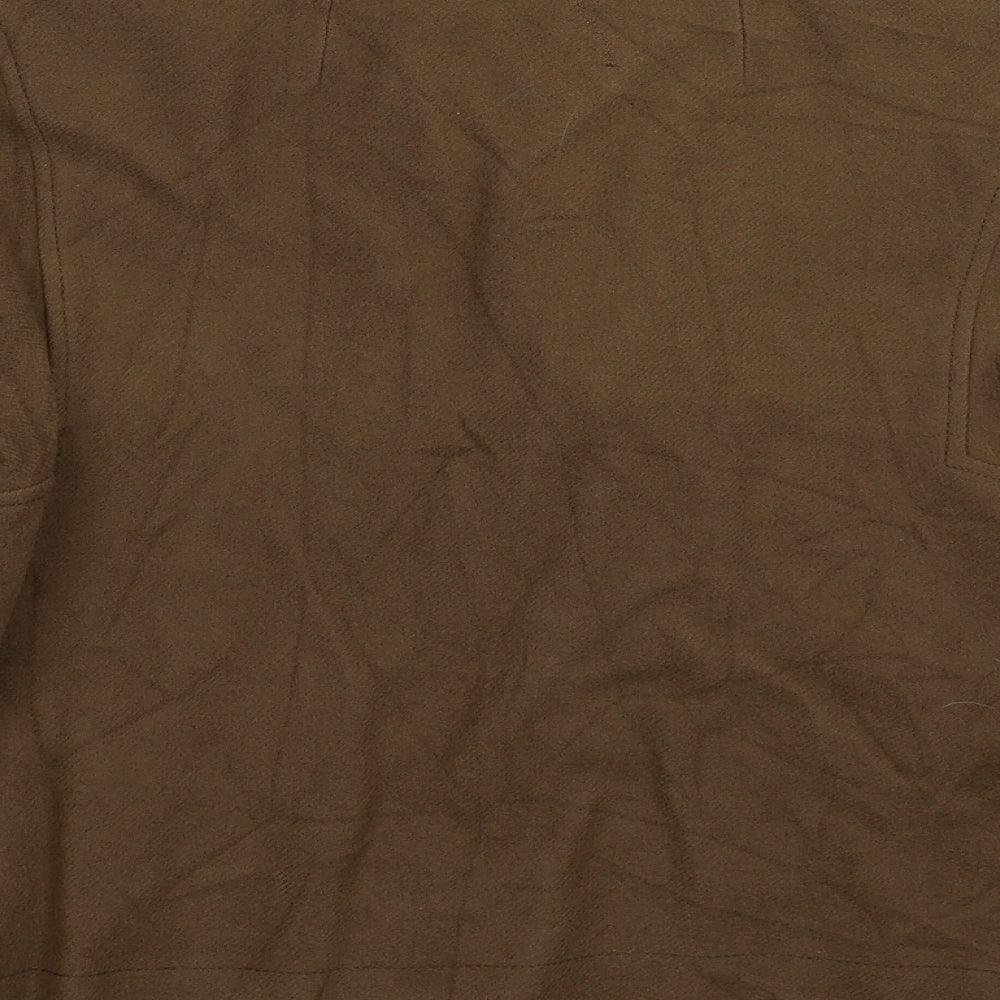 Basler Womens Brown Wool Blazer Jacket Size 10