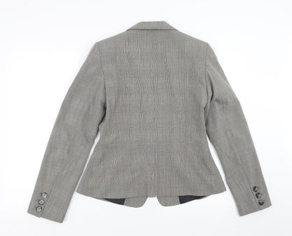 Dorothy Perkins Womens Grey Check  Jacket Suit Jacket Size 12