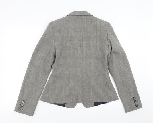 Dorothy Perkins Womens Grey Check  Jacket Suit Jacket Size 12