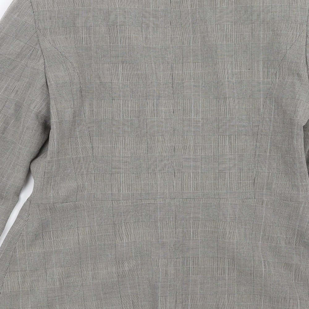 Dorothy Perkins Womens Grey Check  Jacket Suit Jacket Size 12