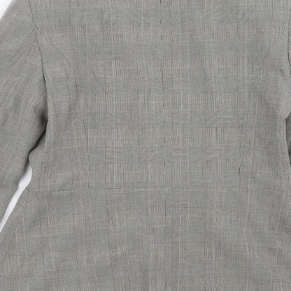 Dorothy Perkins Womens Grey Check  Jacket Suit Jacket Size 12