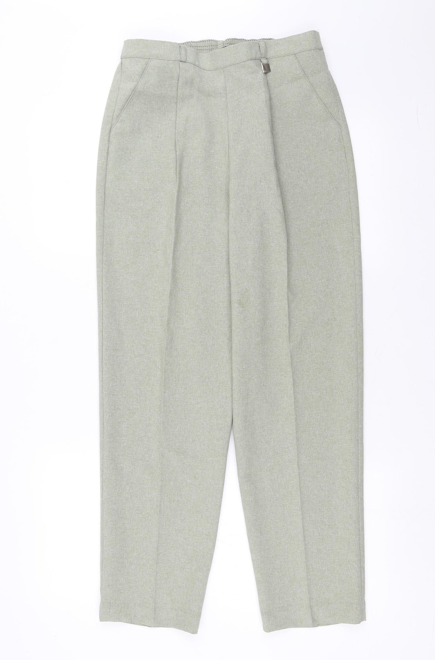 Womens UK Size 12 Classic Regular Fit  Green Trousers