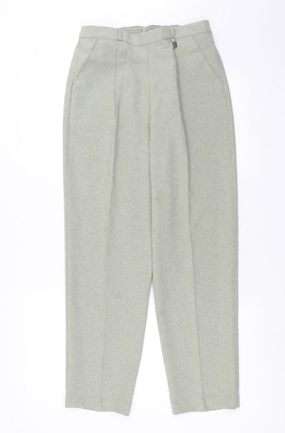 Womens UK Size 12 Classic Regular Fit  Green Trousers