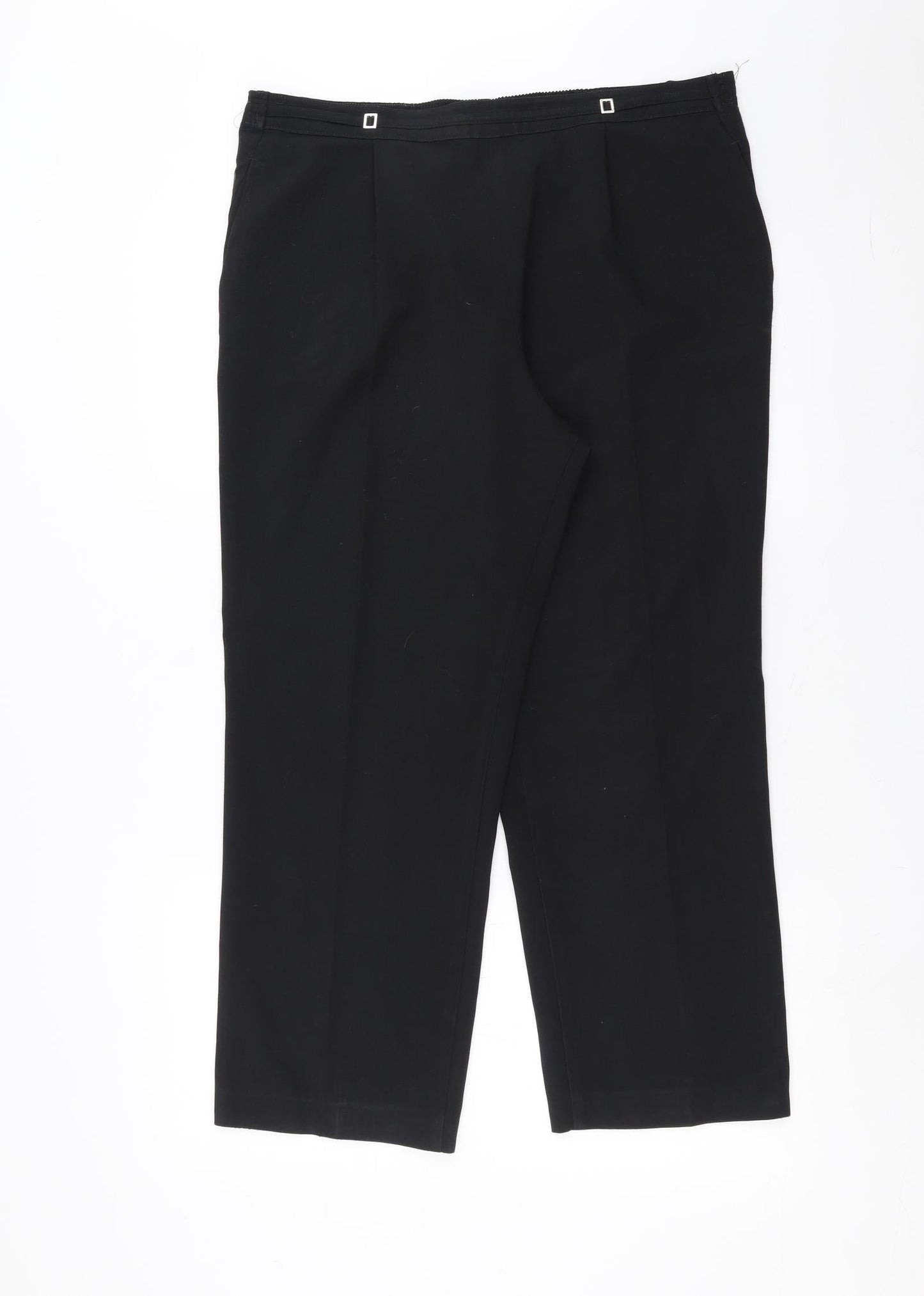 Womens UK Size 14 Marks and Spencer Regular Fit  Black Trousers