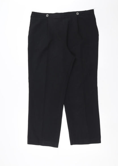 Womens UK Size 14 Marks and Spencer Regular Fit  Black Trousers