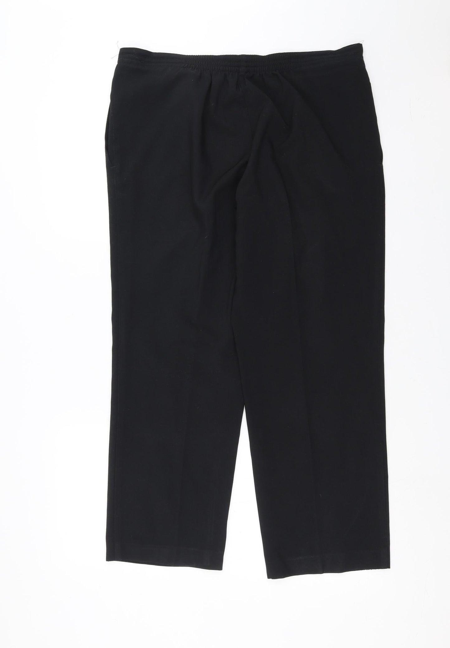 Womens UK Size 14 Marks and Spencer Regular Fit  Black Trousers