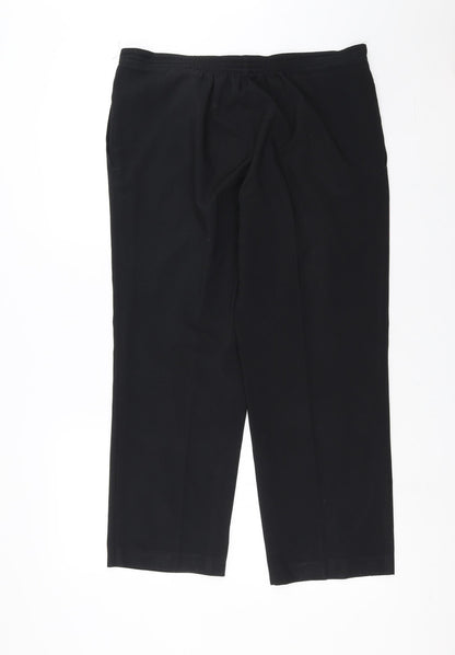 Womens UK Size 14 Marks and Spencer Regular Fit  Black Trousers