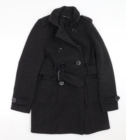 Primark Womens Grey   Pea Coat Coat Size 12