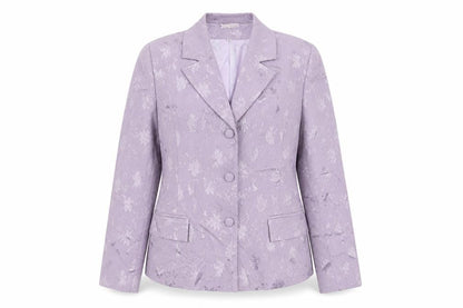 Womens UK Size 10 Preworn Regular Purple Suit Jacket