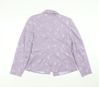 Womens UK Size 10 Preworn Regular Purple Suit Jacket