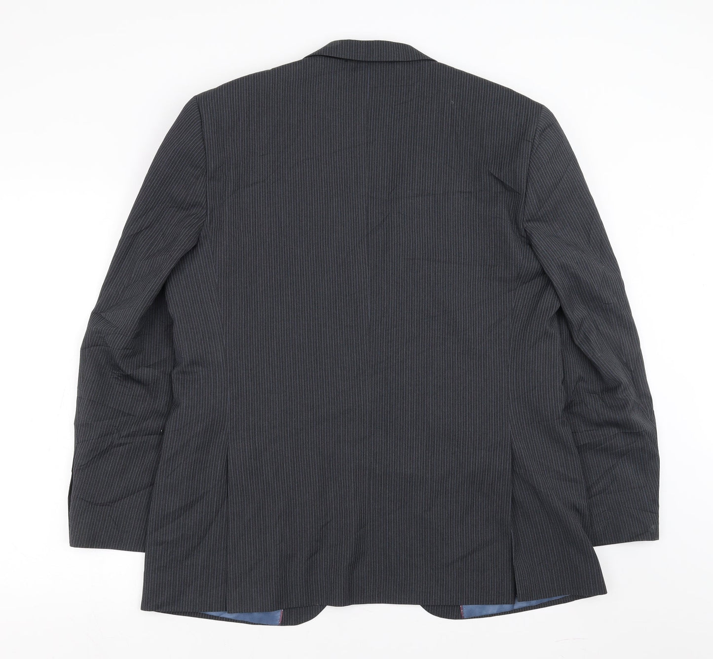 butler&webb Mens Blue Striped  Jacket Suit Jacket Size 42  - short length