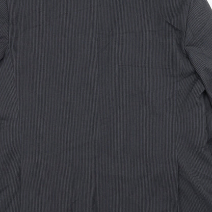 butler&webb Mens Blue Striped  Jacket Suit Jacket Size 42  - short length