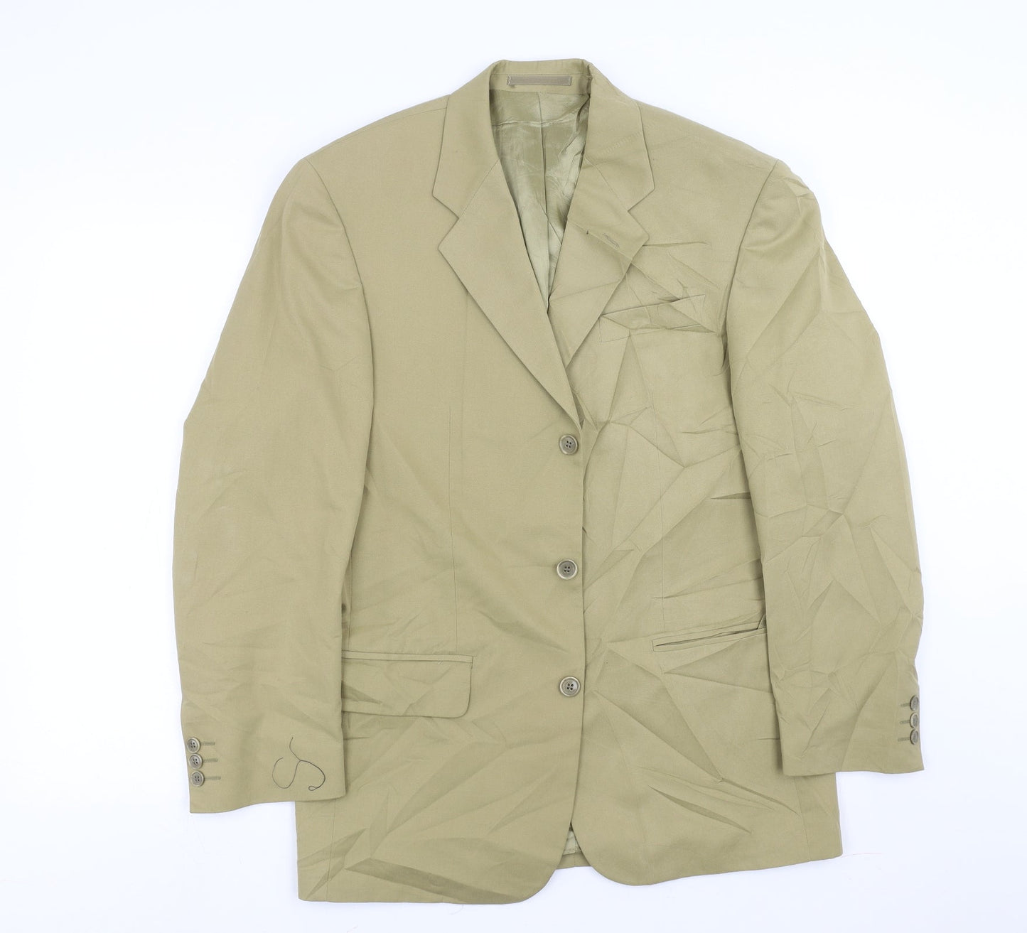 conqueror Mens Green   Jacket Suit Jacket Size 38