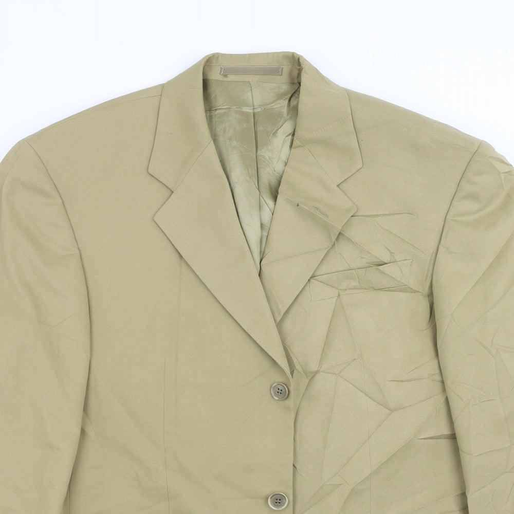 conqueror Mens Green   Jacket Suit Jacket Size 38
