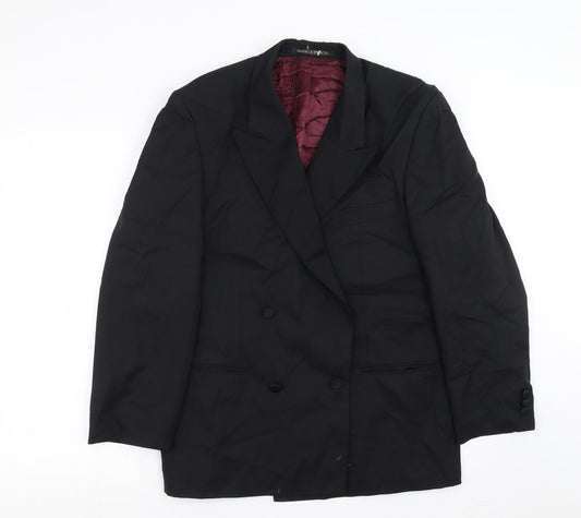 Mens UK Size 38 Marks and Spencer Regular Black Suit Jacket