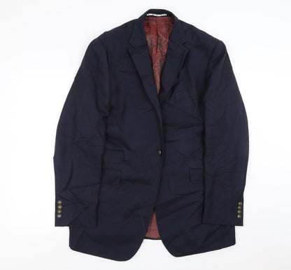 Mens UK Size 42 Marks and Spencer Regular Blue Suit Jacket