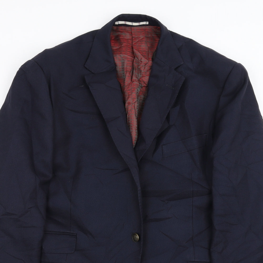 Mens UK Size 42 Marks and Spencer Regular Blue Suit Jacket
