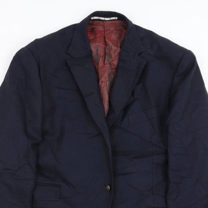 Mens UK Size 42 Marks and Spencer Regular Blue Suit Jacket