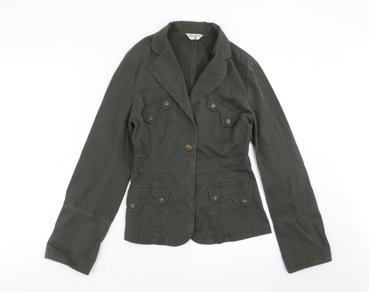 Womens UK Size 10 Select Green Jacket