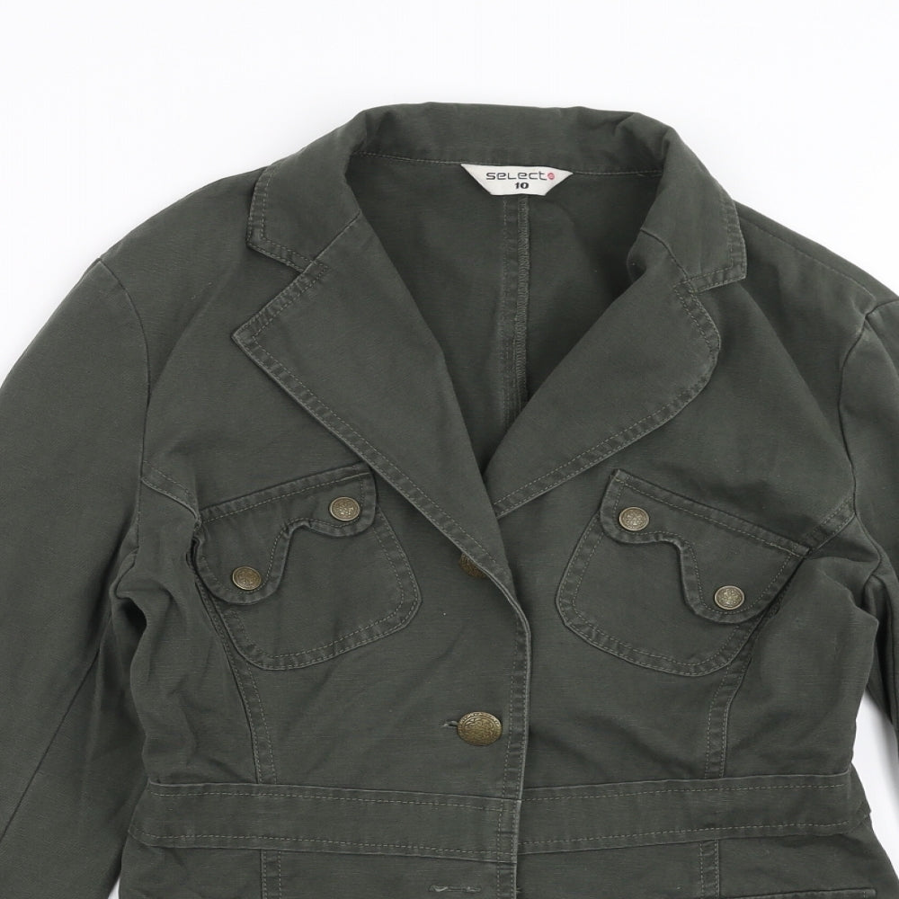Womens UK Size 10 Select Green Jacket