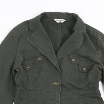 Womens UK Size 10 Select Green Jacket