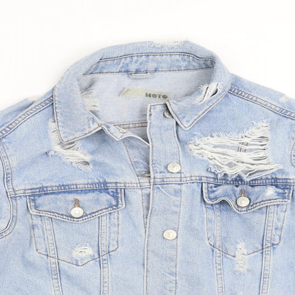 Womens UK Size 8 Topshop Blue Jacket