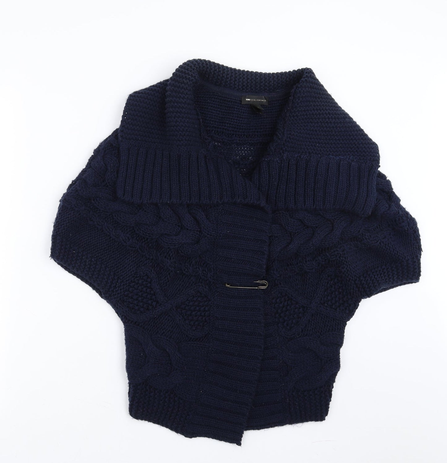 MNG collection Womens Blue  Knit Cardigan Jumper Size M