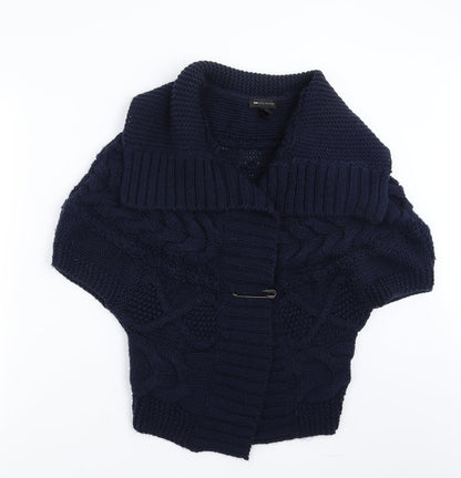 MNG collection Womens Blue  Knit Cardigan Jumper Size M