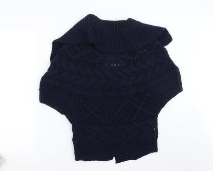 MNG collection Womens Blue  Knit Cardigan Jumper Size M