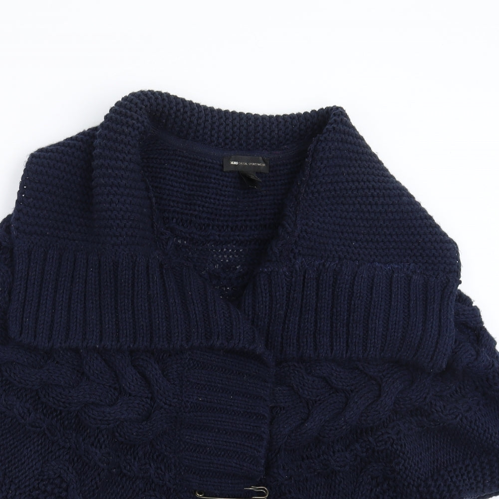 MNG collection Womens Blue  Knit Cardigan Jumper Size M