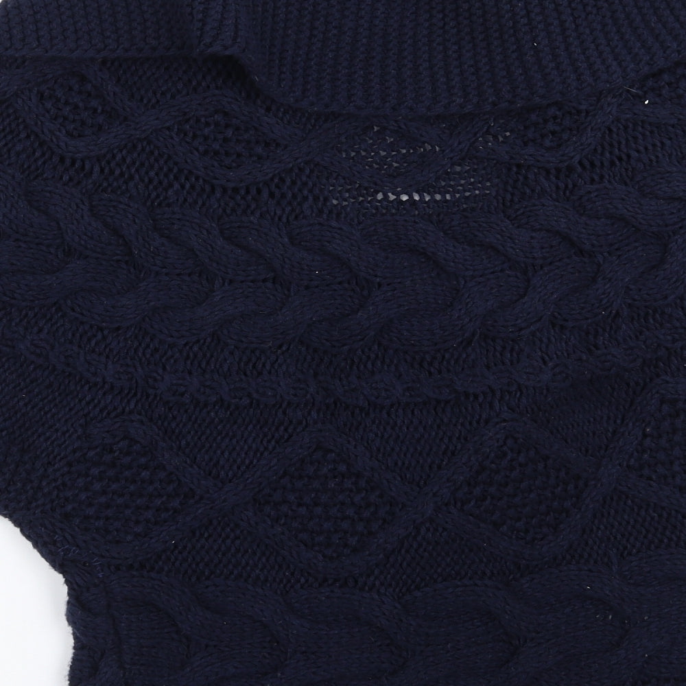 MNG collection Womens Blue  Knit Cardigan Jumper Size M