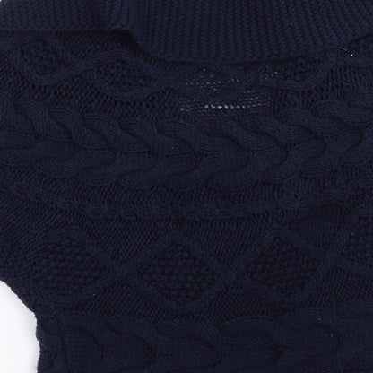 MNG collection Womens Blue  Knit Cardigan Jumper Size M