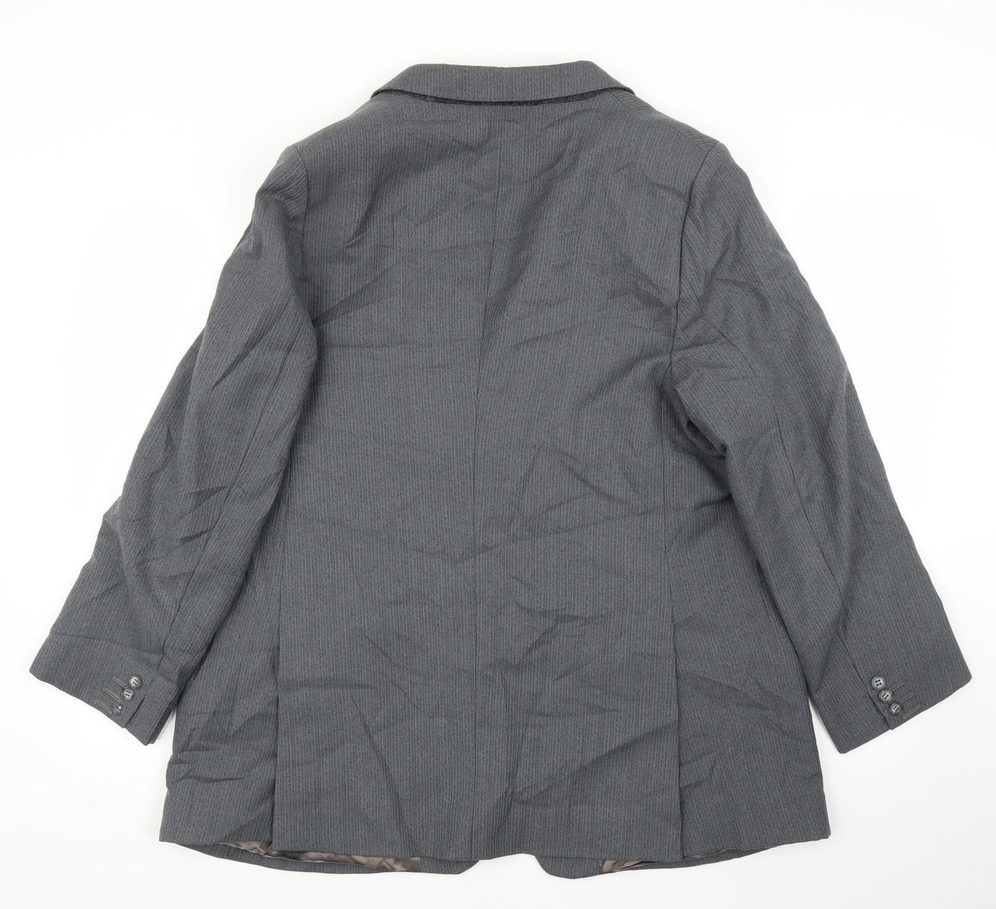 Country Tailoring Mens Grey Striped  Jacket Suit Jacket Size 42