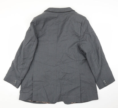 Country Tailoring Mens Grey Striped  Jacket Suit Jacket Size 42