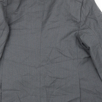 Country Tailoring Mens Grey Striped  Jacket Suit Jacket Size 42