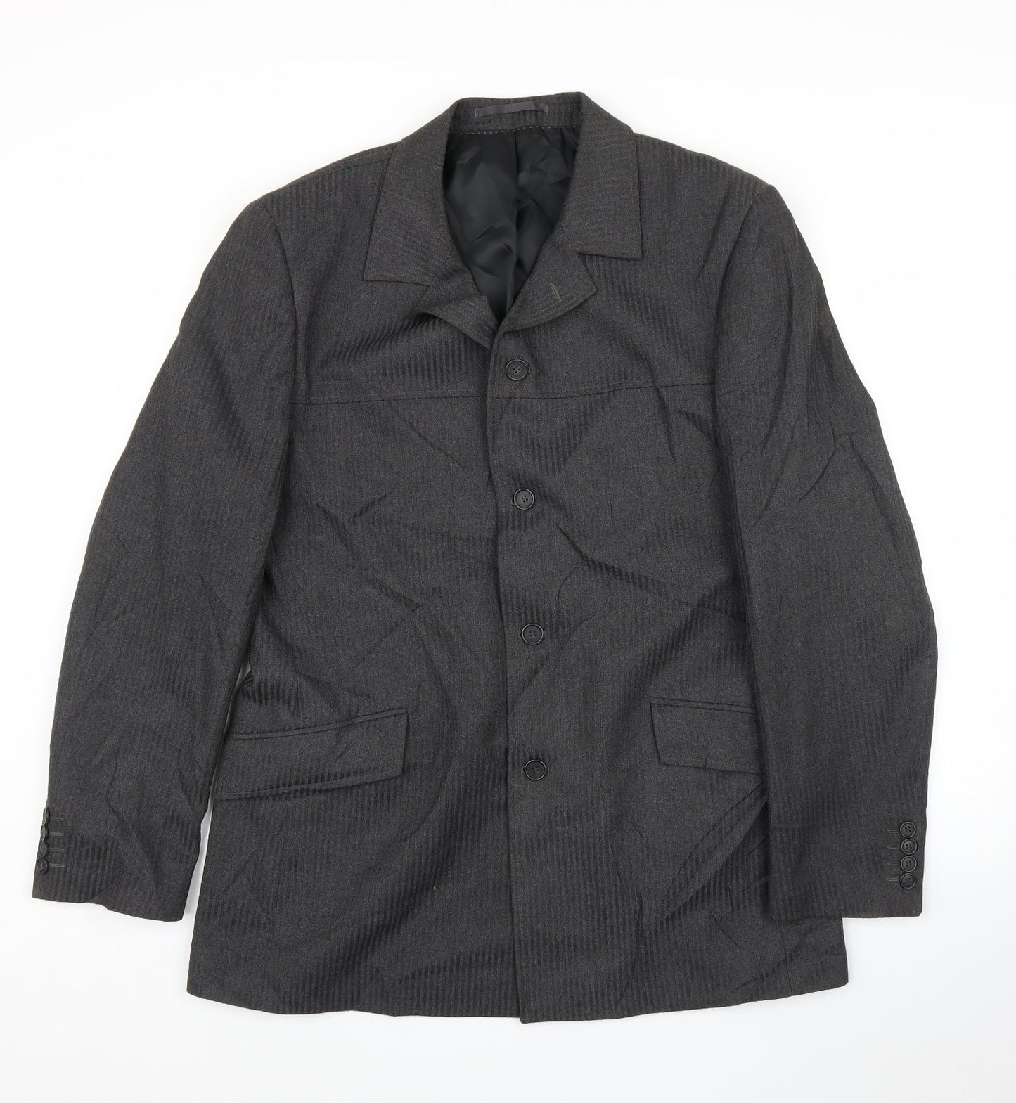 Mens UK Size 42 Topman Regular Grey Suit Jacket
