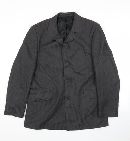 Mens UK Size 42 Topman Regular Grey Suit Jacket