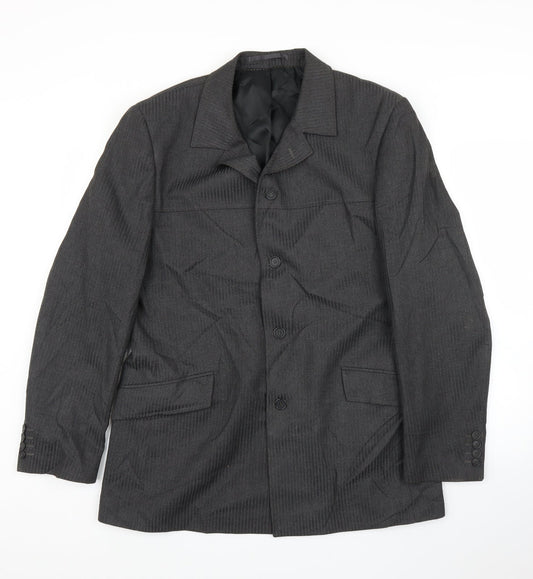 Mens UK Size 42 Topman Regular Grey Suit Jacket
