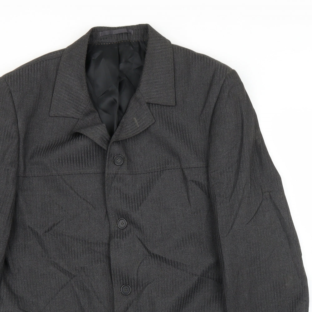Mens UK Size 42 Topman Regular Grey Suit Jacket