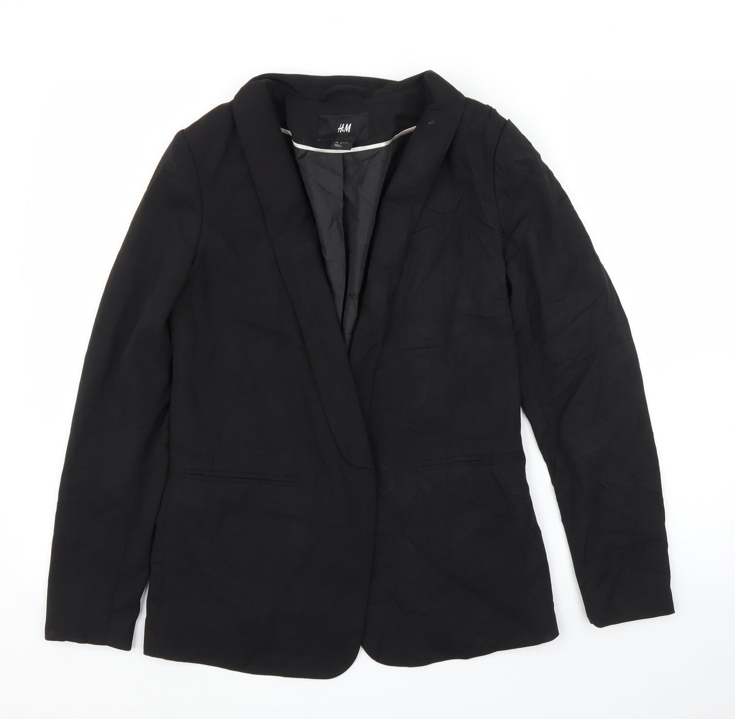 Womens UK Size 8 H&M Black Cardigan Jumper