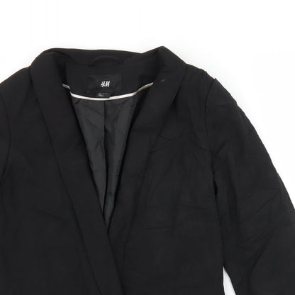 Womens UK Size 8 H&M Black Cardigan Jumper