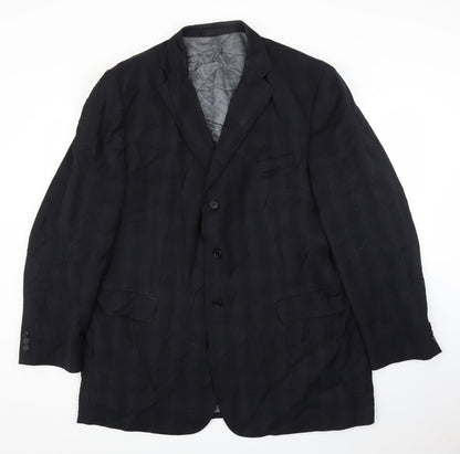 Mens UK Size 46 M&S Regular Black Suit Jacket